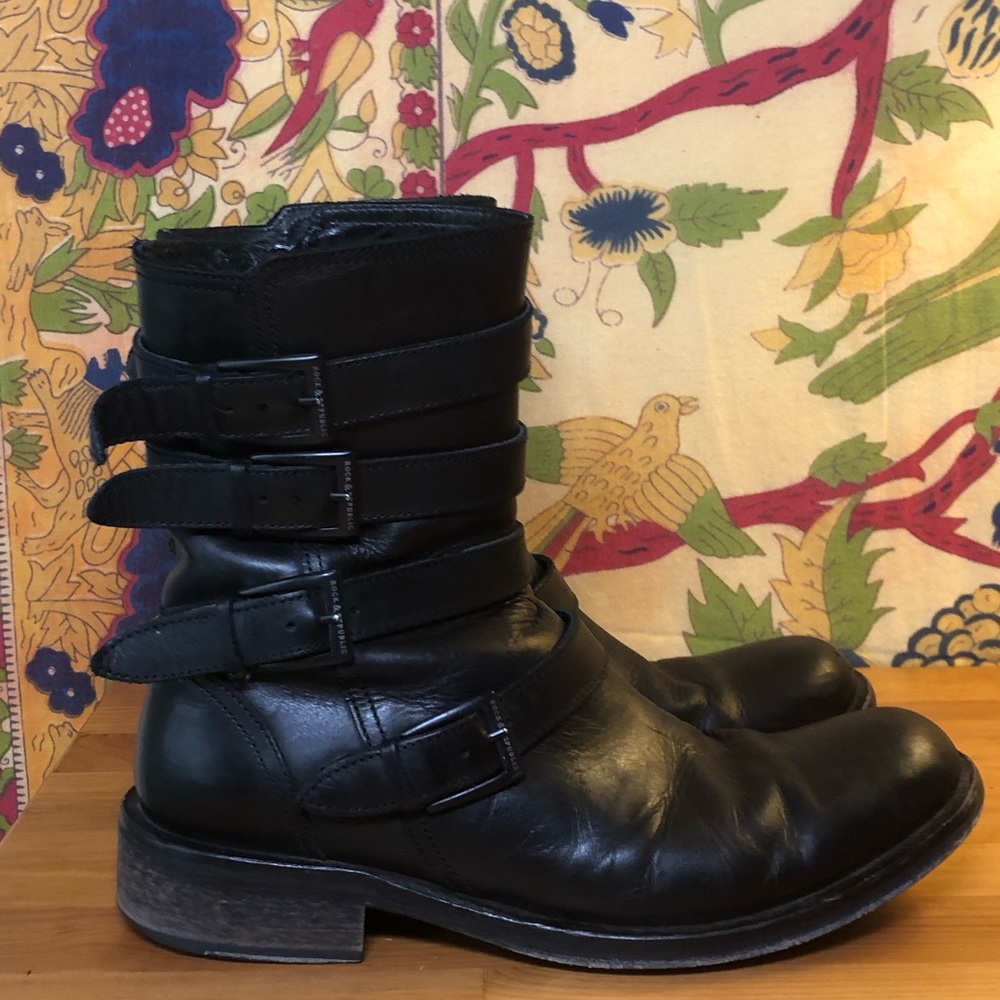 Rock & Republic Buckled Ankle Boots